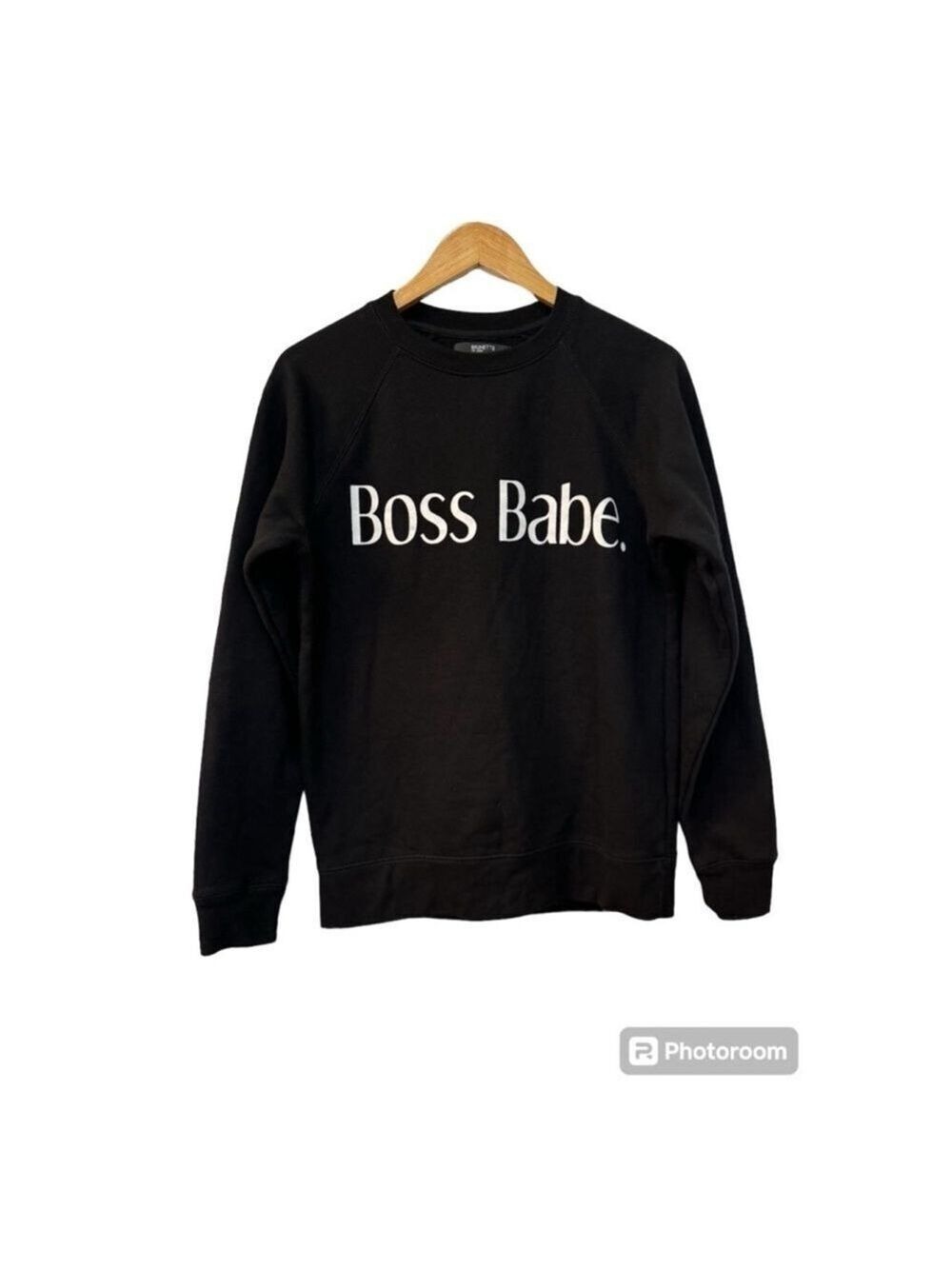 Brunette The Label Black Crewneck Sweatshirt - XS/S